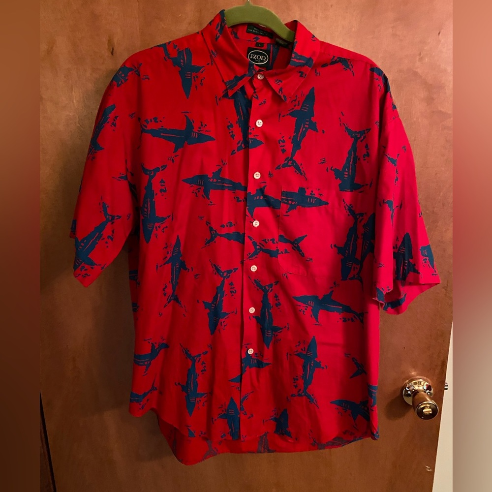 Izod “Shark Shirt” size L